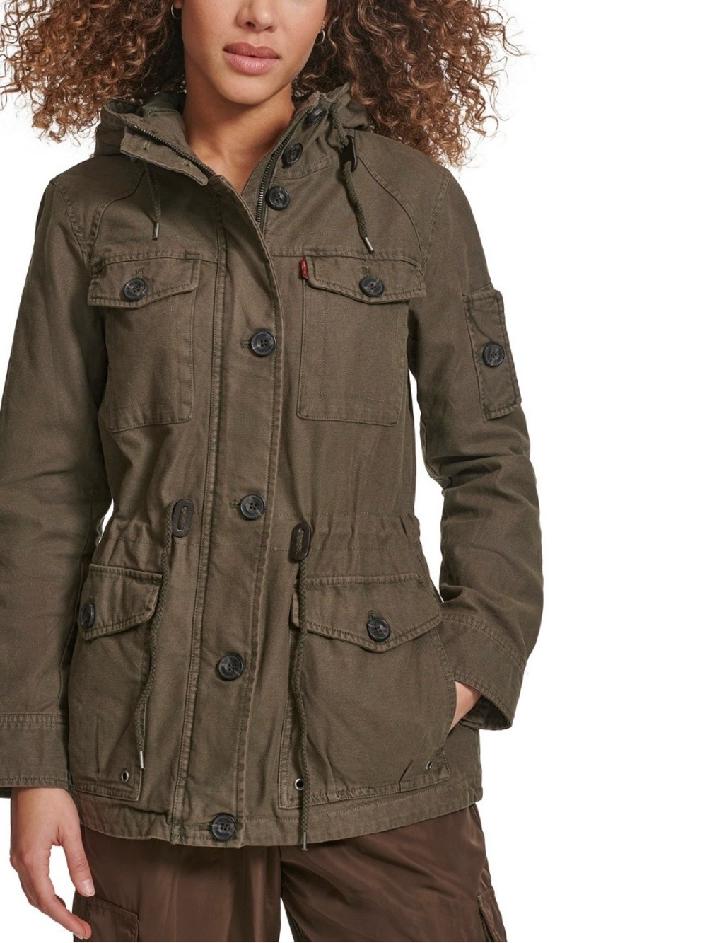 Levi's Women's Hooded Military Jacket